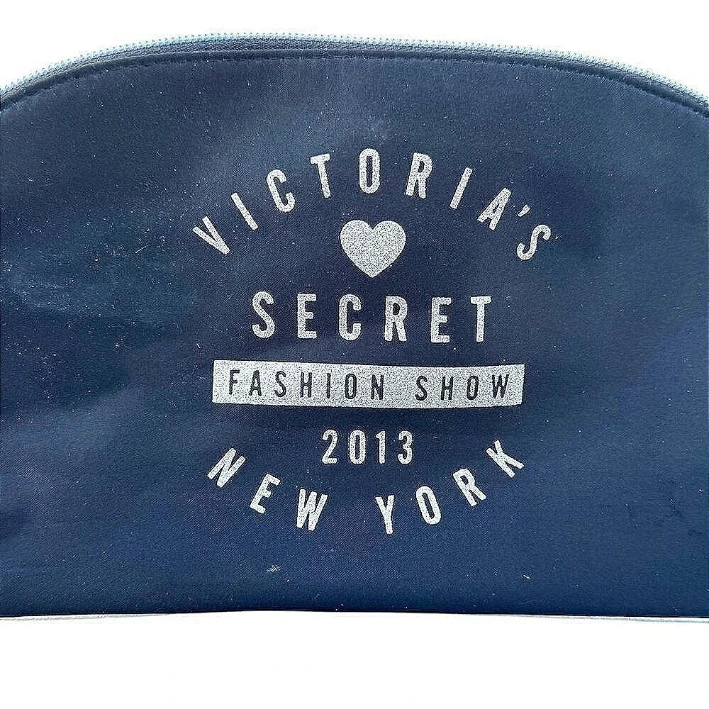 Victorias Secret Makeup Bag‎ Women Small Black Excellent Fashion Show 2013